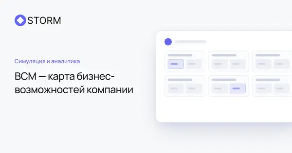 BCM — карта бизнес-возможностей компании | Storm