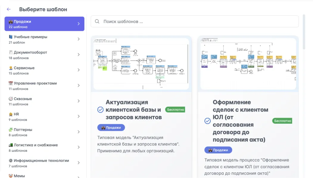 Шаблоны и подсказки для быстрого старта