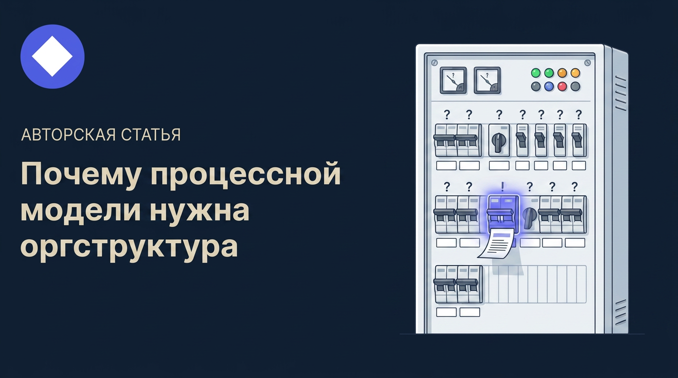 Почему процессной модели нужна оргструктура