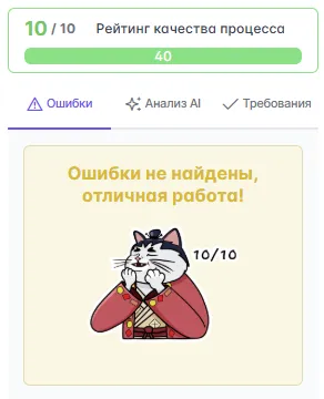 Оценка модели бизнес-процесса в Stormbpmn